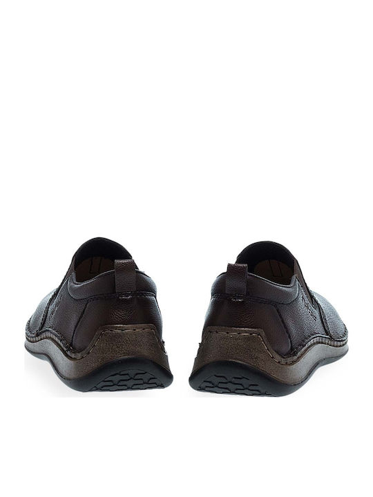 Leather Men's Slip-On Brown