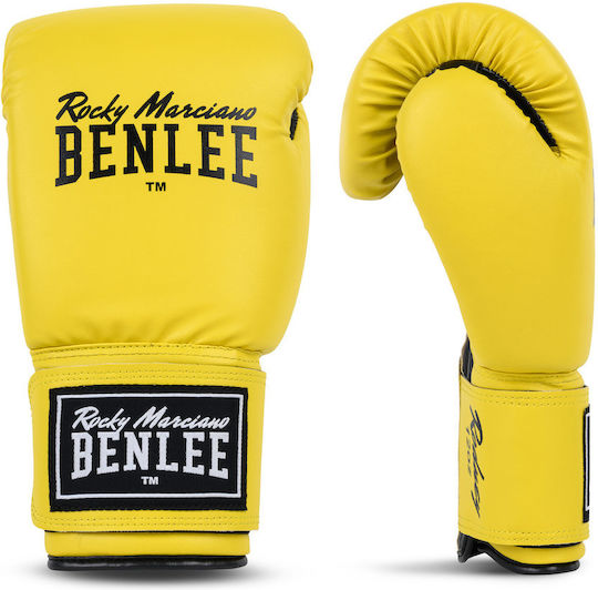 Benlee Rodney Boxhandschuhe aus Kunstleder für Wettkampfhandschuhe Gelbe