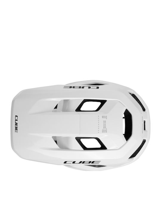 CUBE X Actionteam Vollgesicht Fahrradhelm Downhill / Berg Weiß