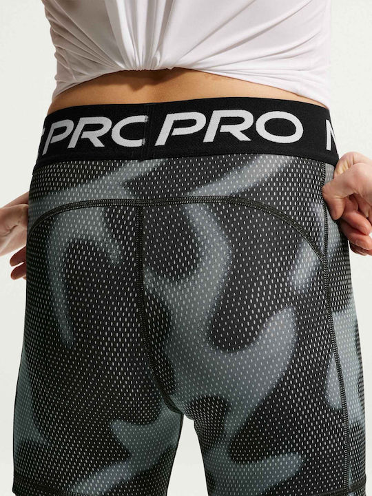 Kinderleggings Sport Kurz Dri-Fit Schwarz Weiß Pro