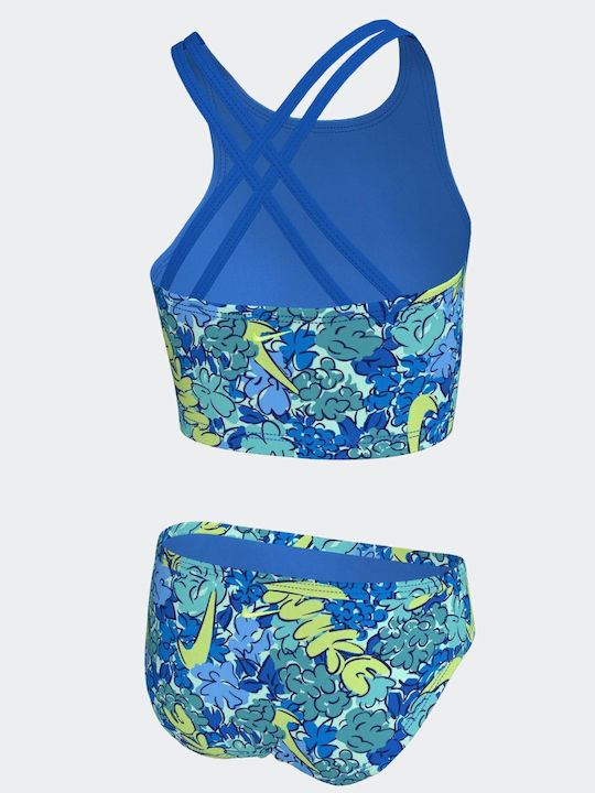 Nike Spiderback Kids Swimwear Set Blue Crystal