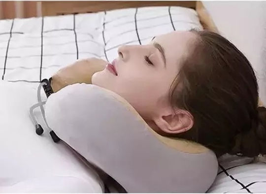 Pernă Masatoare Pentru Gât Cap și Înapoi Cu Funcție De Încălzire Gri
