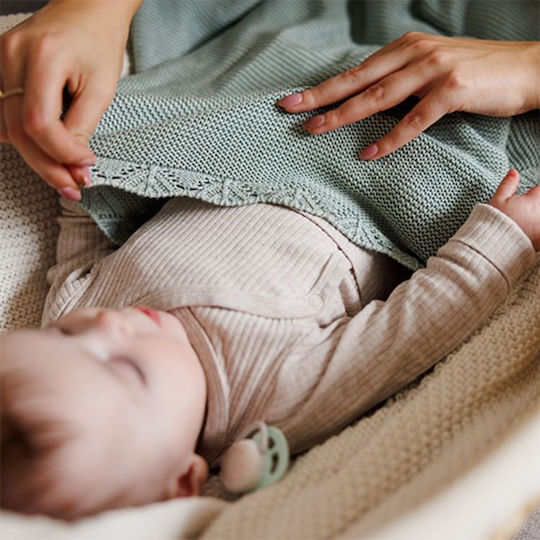 Babyono Bamboo Nursery Swaddling Blanket Green 75x100cm