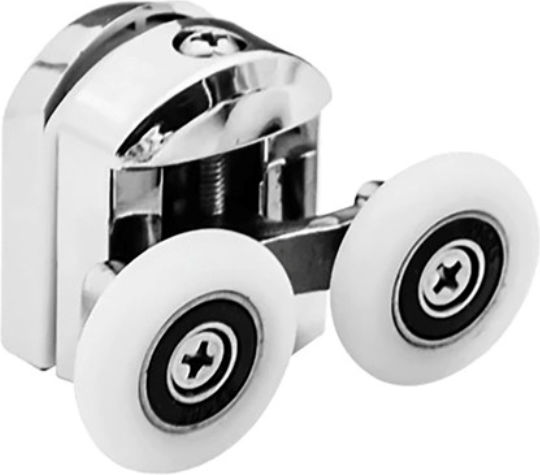 Set 8 Shower Cabin Rollers White