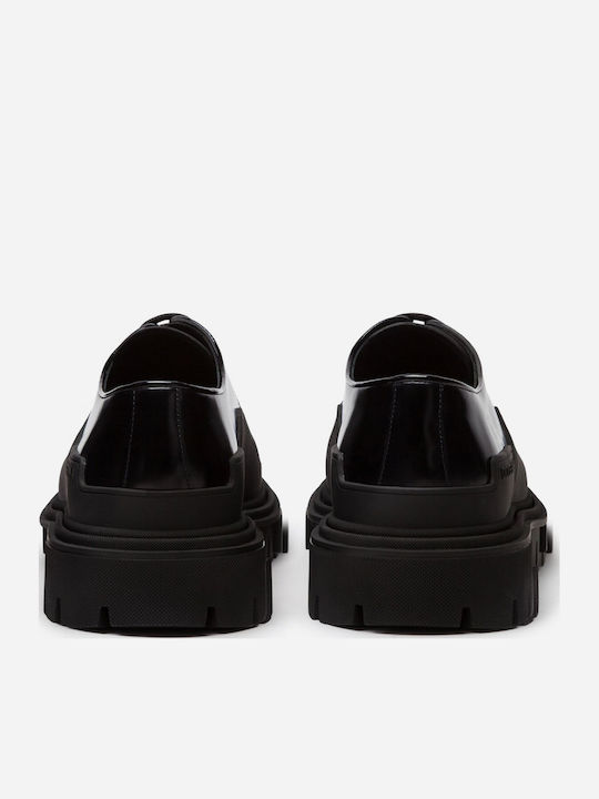Dolce & Gabbana Δερμάτινα Ανδρικά Casual Παπούτσια Μαύρα