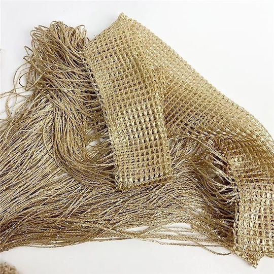 Gold String Curtain 100x195cm 39-950-2541