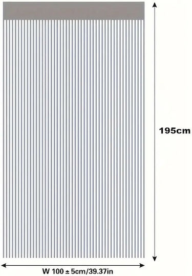 Κουρτίνα String Strass Χρυσό 100x195cm 39-950-2543