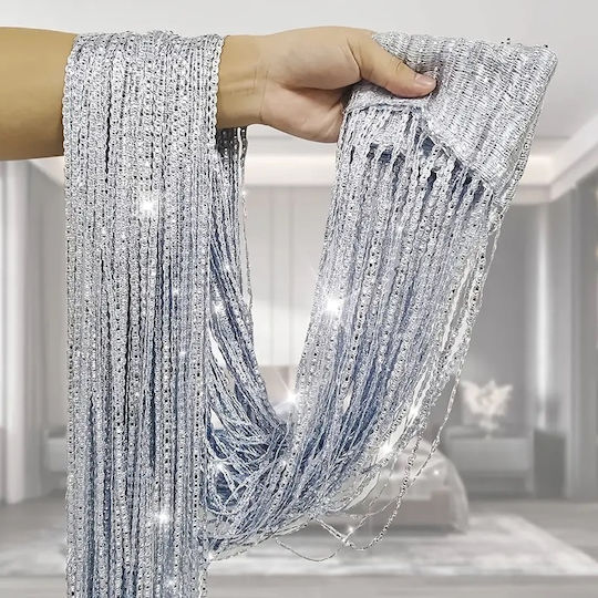 Κουρτίνα String Strass Χρυσό 100x195cm 39-950-2543