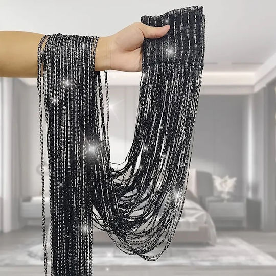 Κουρτίνα String Strass Χρυσό 100x195cm 39-950-2543