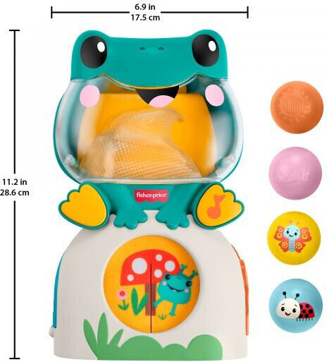 Fisher Price Frog Ball Pop Ball with Lights and Sounds for 6+ Months