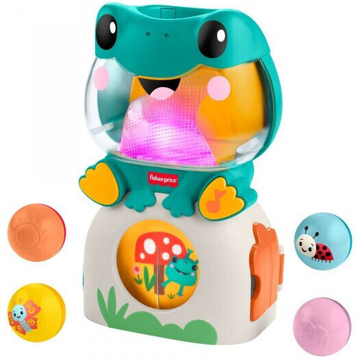 Fisher Price Frog Ball Pop Ball with Lights and Sounds for 6+ Months