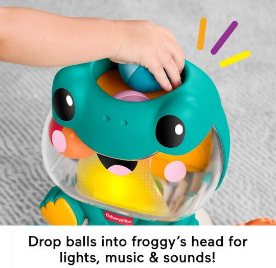 Fisher Price Frog Ball Pop Ball with Lights and Sounds for 6+ Months