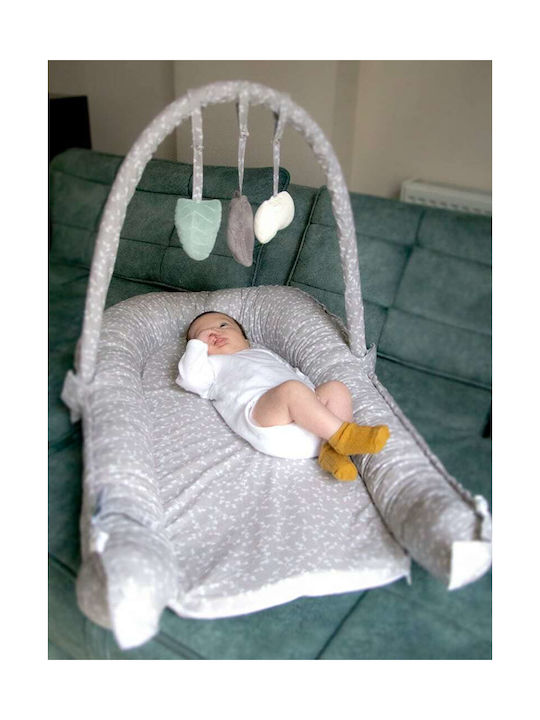Baby Jem Βρεφικό Μαξιλάρι Φωλιά Γκρι