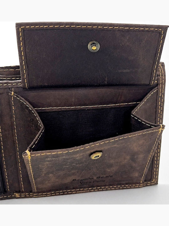 Leder Herrenbrieftasche Braun