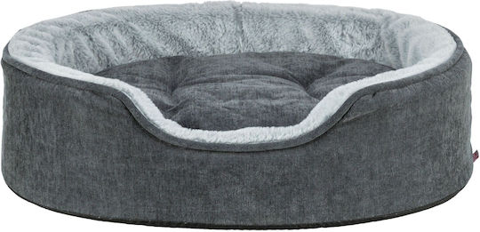 Vital Lino Soft Bed Dog Cat Oval Gray Light Gray 110 X 92 Cm
