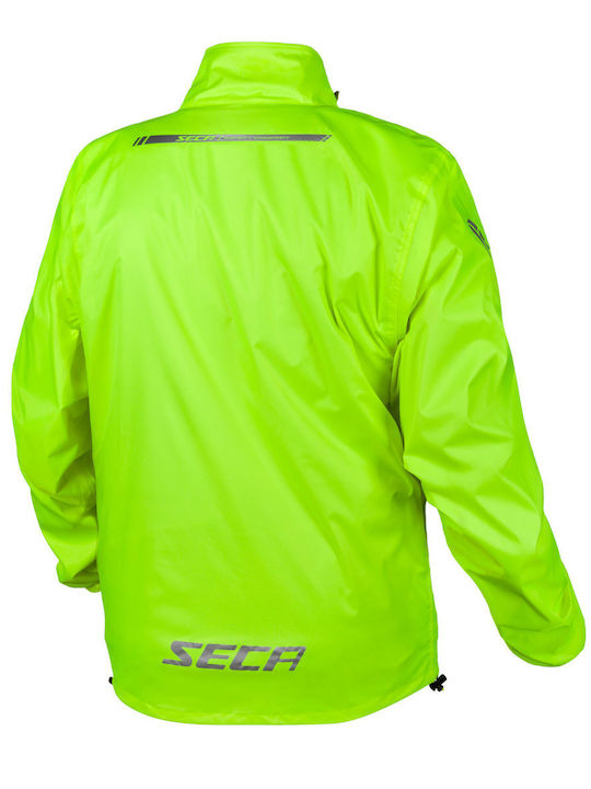 Seca Typhoon Fluo Yellow Rain Jacket Size Xl