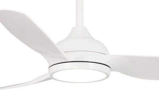 Primo Primo Deckenventilator 132cm mit Leuchte Weiß