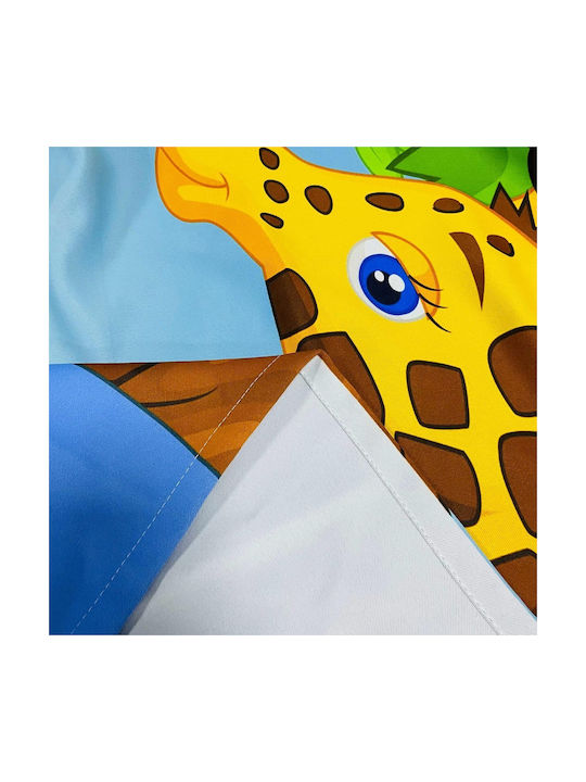 Kinder Vorhänge Verdunkelung Cartoon Animal mit Grommet 132x160cm