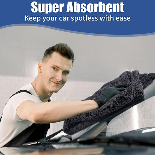 Car Polishing Towel Super-absorbent 80x50 Cm Gray Er D L