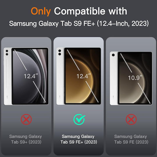 Jetech Flip Cover Bej Samsung Galaxy Tab S9 FE+