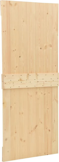 Vidaxl Door Narvik Natural 80 x 210 cm Solid Pine Wood