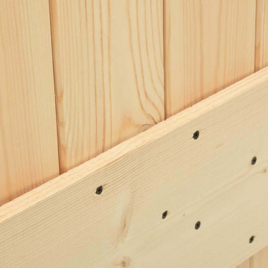 Vidaxl Door Narvik Natural 80 x 210 cm Solid Pine Wood