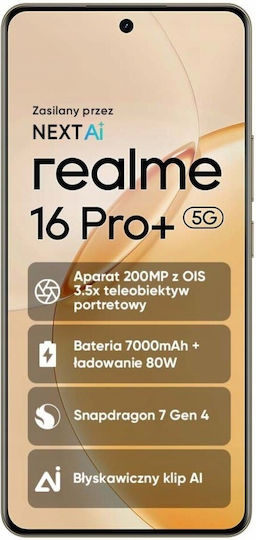Realme 16 Pro+ 5G Dual SIM (8GB/256GB) Gold