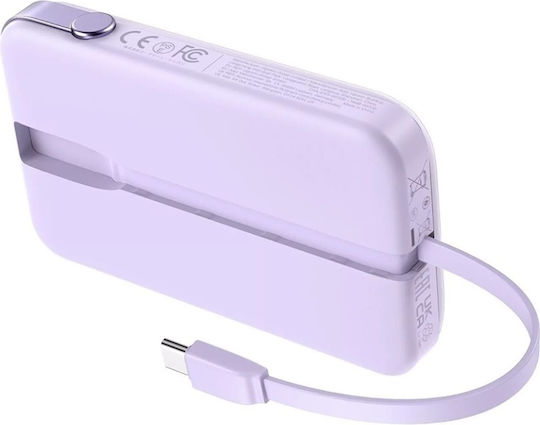 Ugreen Uno Power Bank 10000mAh 30W με Θύρα USB-A και Θύρα USB-C Power Delivery Μωβ