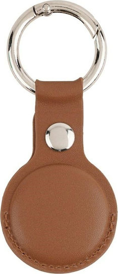 Mercury Leather Case Θήκη Μπρελόκ Δερμάτινη για AirTag σε Καφέ χρώμα