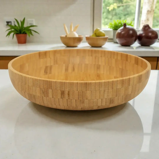 Салатиера Дървена Кафява 35x8см bl10059.061