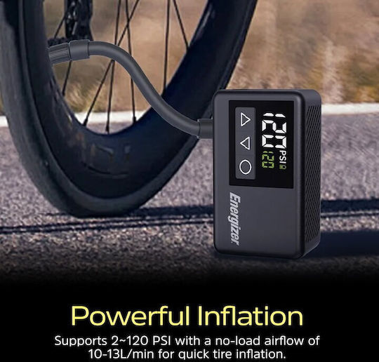 Energizer Ултракомпактна Автомобилна Тромба 120PSI Акумулаторна 12V