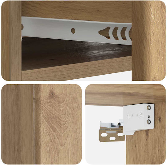 vidaXL Holzkonsole Braun M59xT34.5xH17cm vidaXL Holzkonsole Braun M59xT34.5xH17cm