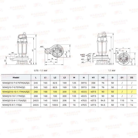 Leo Group Single-phase Pump Waste Water / Sewage 1.5hp 04252