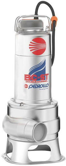 Pedrollo BC 15/50-ST Τριφασική Αντλία Ακαθάρτων / Λυμάτων 1.5hp με Φλοτέρ 48SGM88B0AU