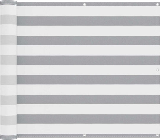 vidaXL Rectangular Gray Shade Divider 1x5m