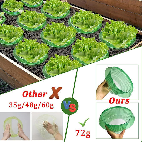 Anti-slug Rings 6 Pieces Ø 24 Cm Plant Protection Green