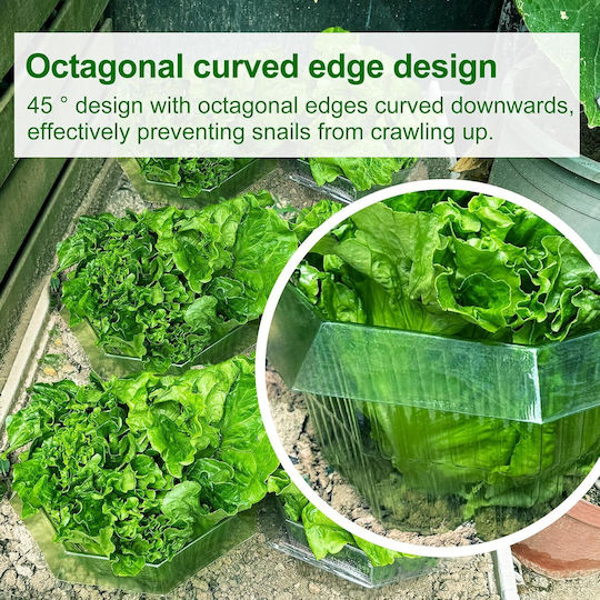 Set 10 Protective Collars Against Slugs Garden Rings