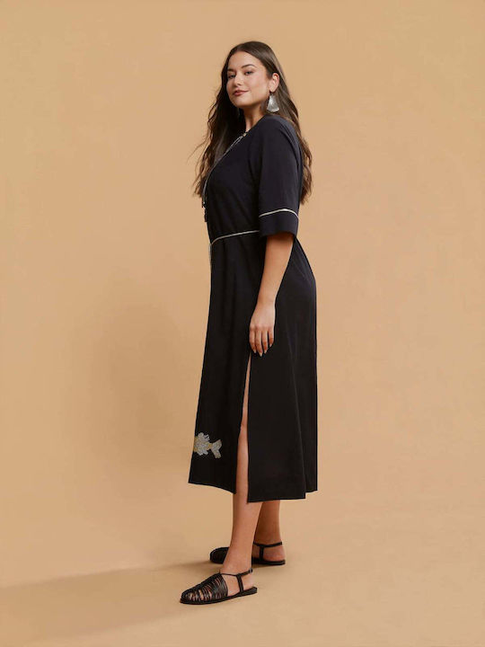 Rochii Midi De Vară Pentru Femei Negru 8501.7192.R.NETTO-black