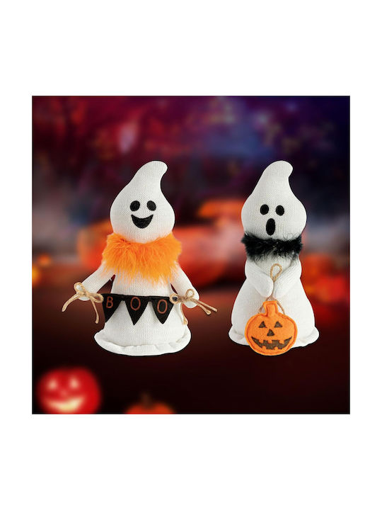 Plush Decorative Lamp Pumpkin Orange 2pcs