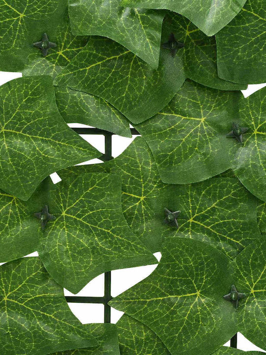 Vidaxl Сгъваем Екран За Балкон С Листа Зелен 300 X 75 См