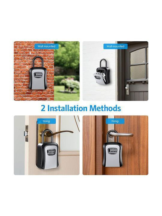 C-TECH Combination Key Holder with Horseshoe Plastic and Combination Dial 9.2x4.2x11.6cm