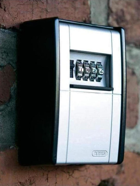 Abus KeyGarage 787 Wall-Mounted Combination Key Holder Metallic with Combination Dial 8.2x11.9x11.9cm
