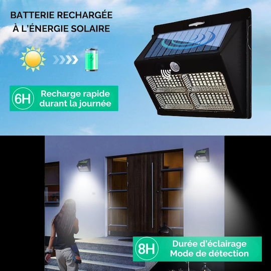 Lampa Set 2 Lampi Solare 2000lm Alb Rece 6000K cu Senzor de Mișcare IP65