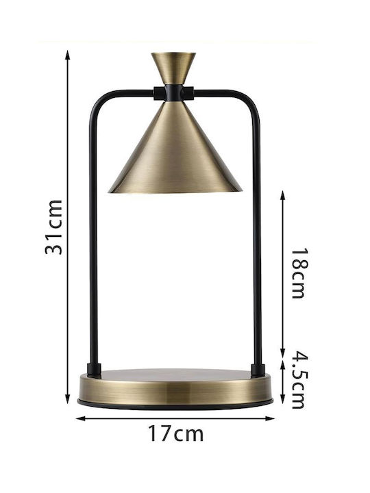 Lampa Tischlampe mit Gold Schirm und Basis