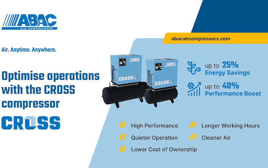 Abac Air Compressors with Power 5.5hp and Airtank 100lt 1839025635