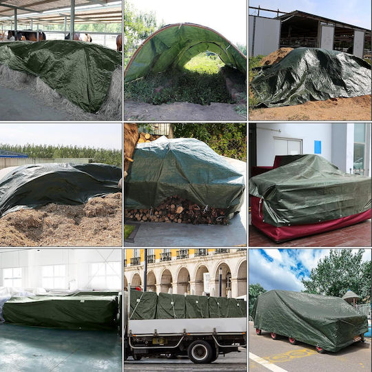 Durable Impermeabil Prelată 100gr/m² 5x4m. Tip de lumină Verde