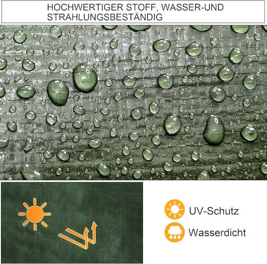 Durable Impermeabil Prelată 100gr/m² 5x4m. Tip de lumină Verde
