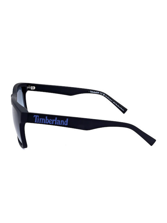 Timberland Ανδρικά Γυαλιά Ηλίου με Μαύρο Κοκκάλινο Σκελετό και Μπλε Ντεγκραντέ Φακό TB9328 02W