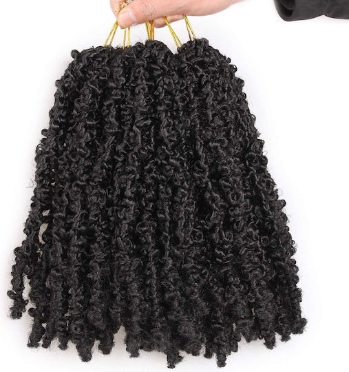 Synthetic Hair Extensions Butterfly Locs Crochet Braids 30cm 6 Pack