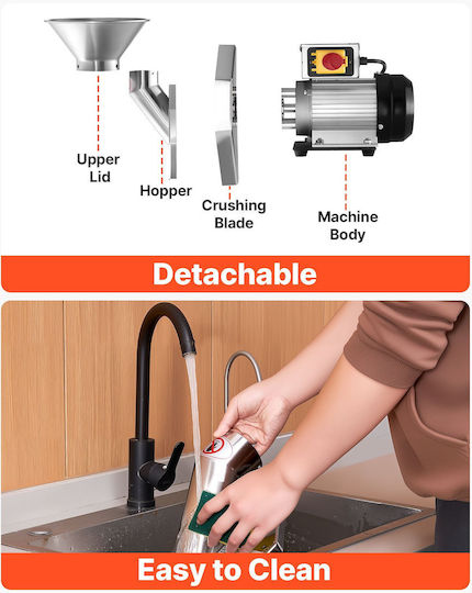 Vevor Cutter Πολτοποιητής 550W